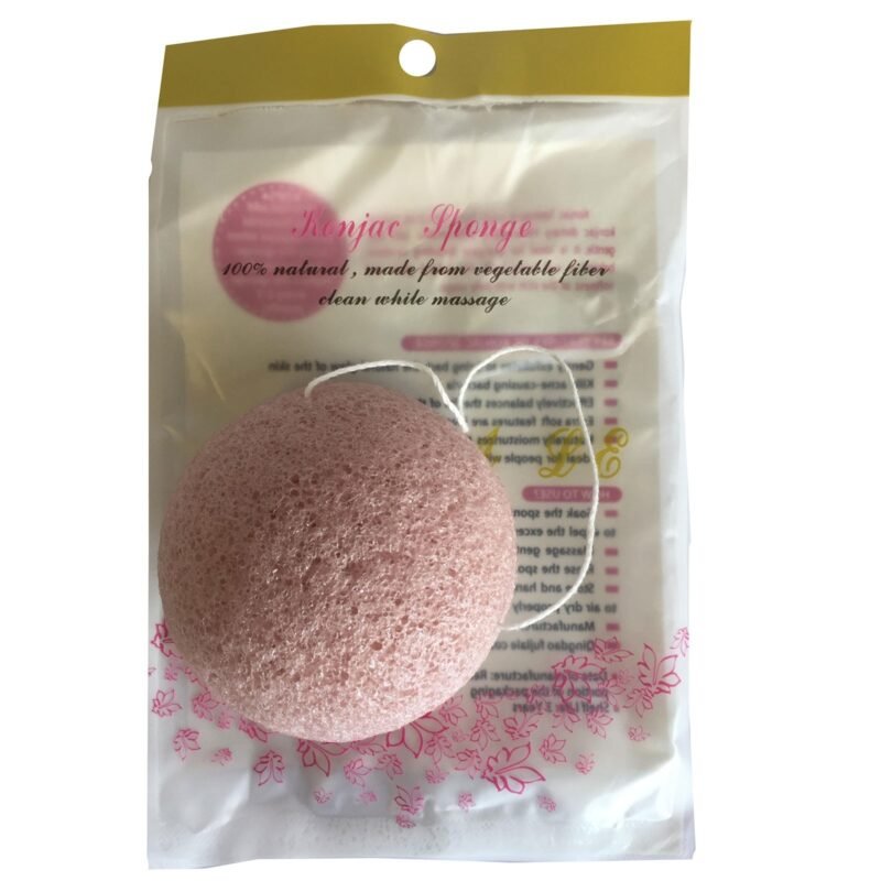 Éponge Konjac - Rose – Image 3