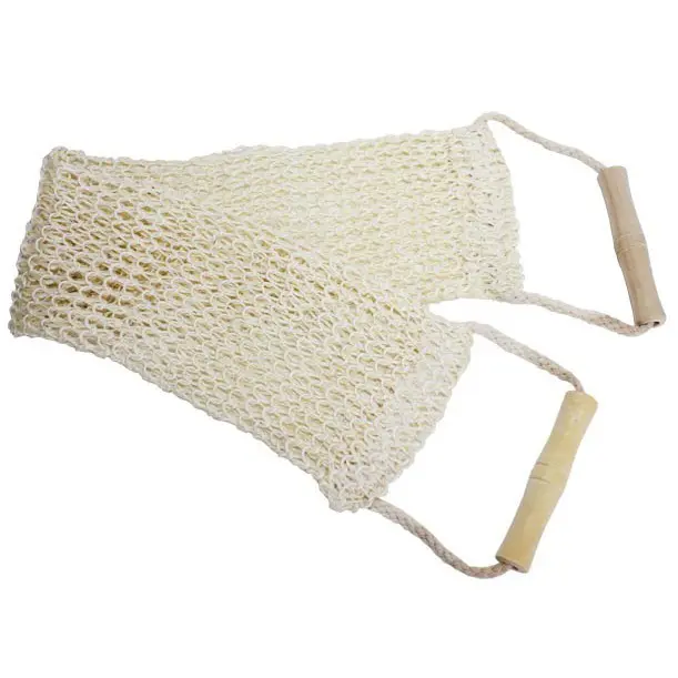 Lanière de lavage pour le dos en jute naturel