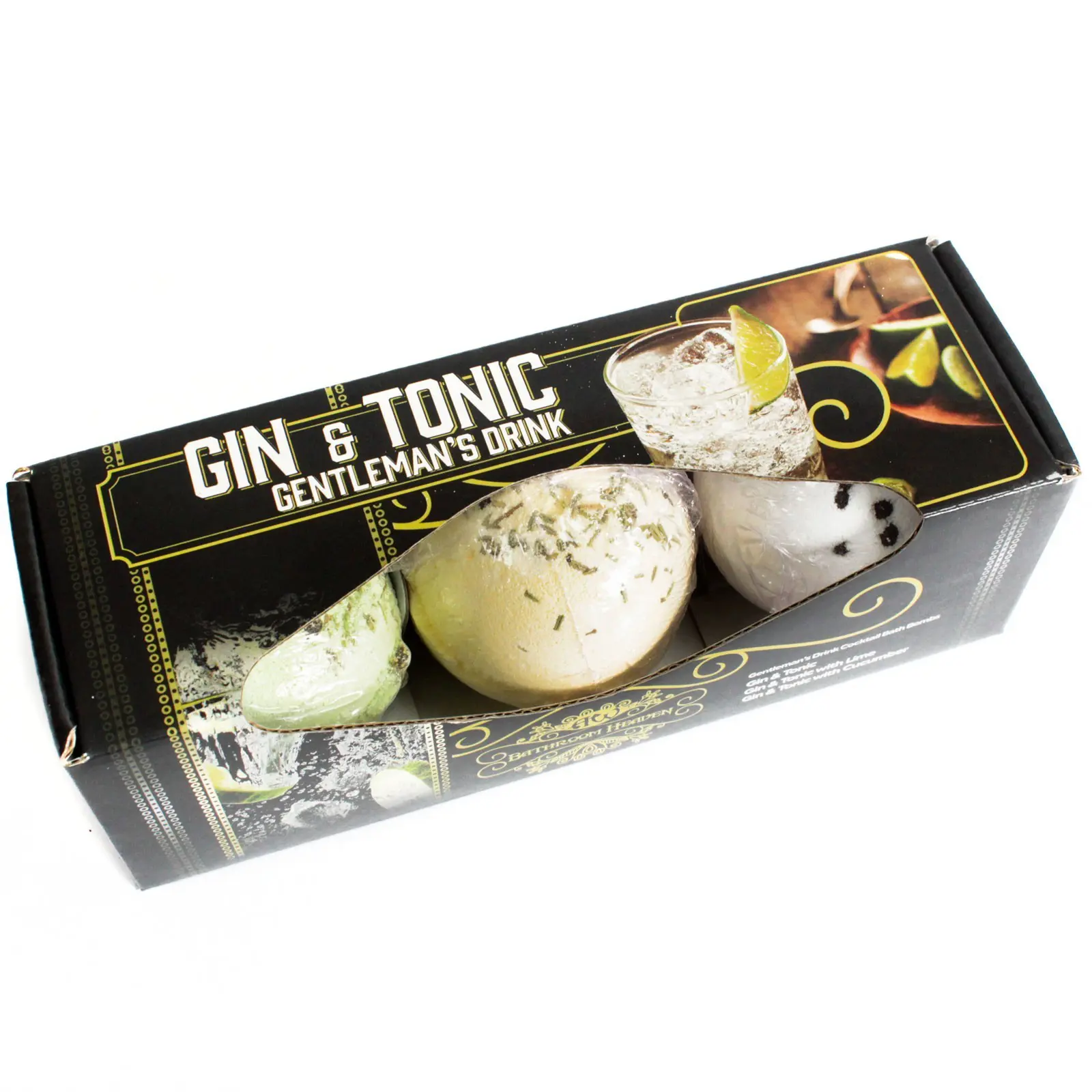 Lot de 3 Bombes de Bain Gin & Tonic