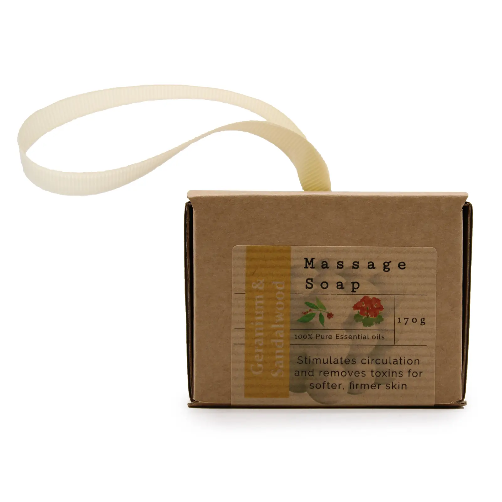 Savon De Massage - Géranium & Bois De Santal