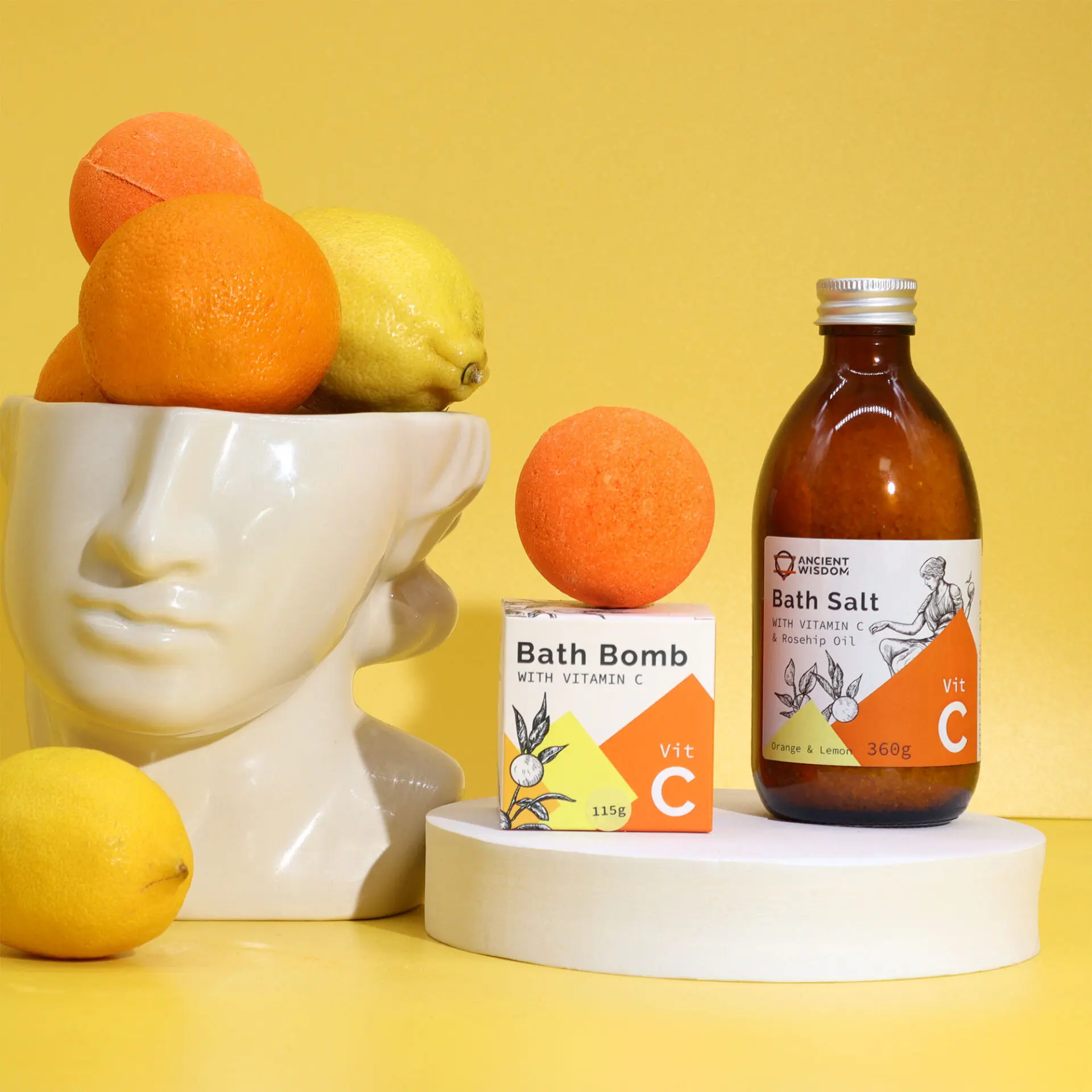 Bombe de Bain Vitamine C - Orange & Citron – Image 3