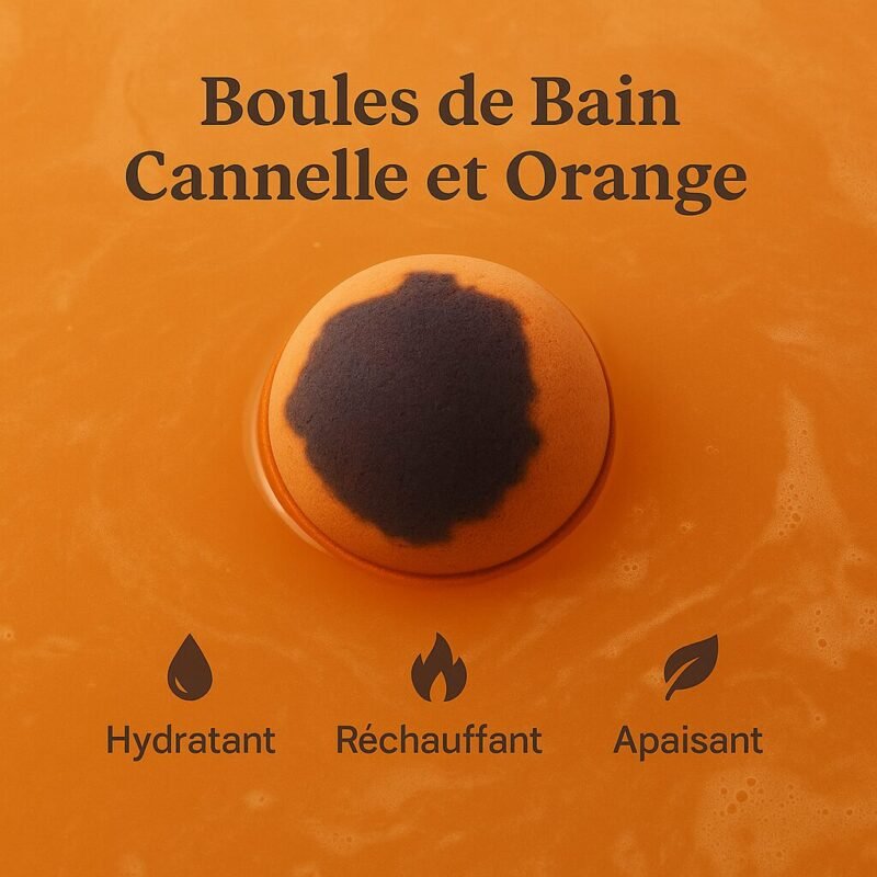 Boules de Bain Cannelle et Orange (1Pc) – Image 2