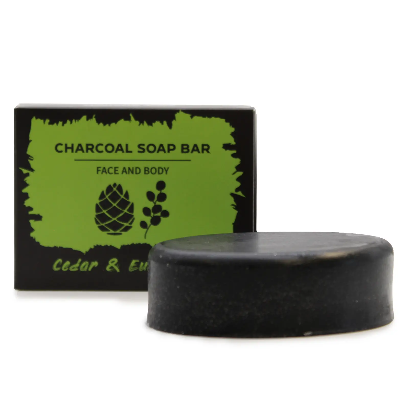 Savon Charbon Végétal - Eucalyptus & Bois de Cèdre (85g)