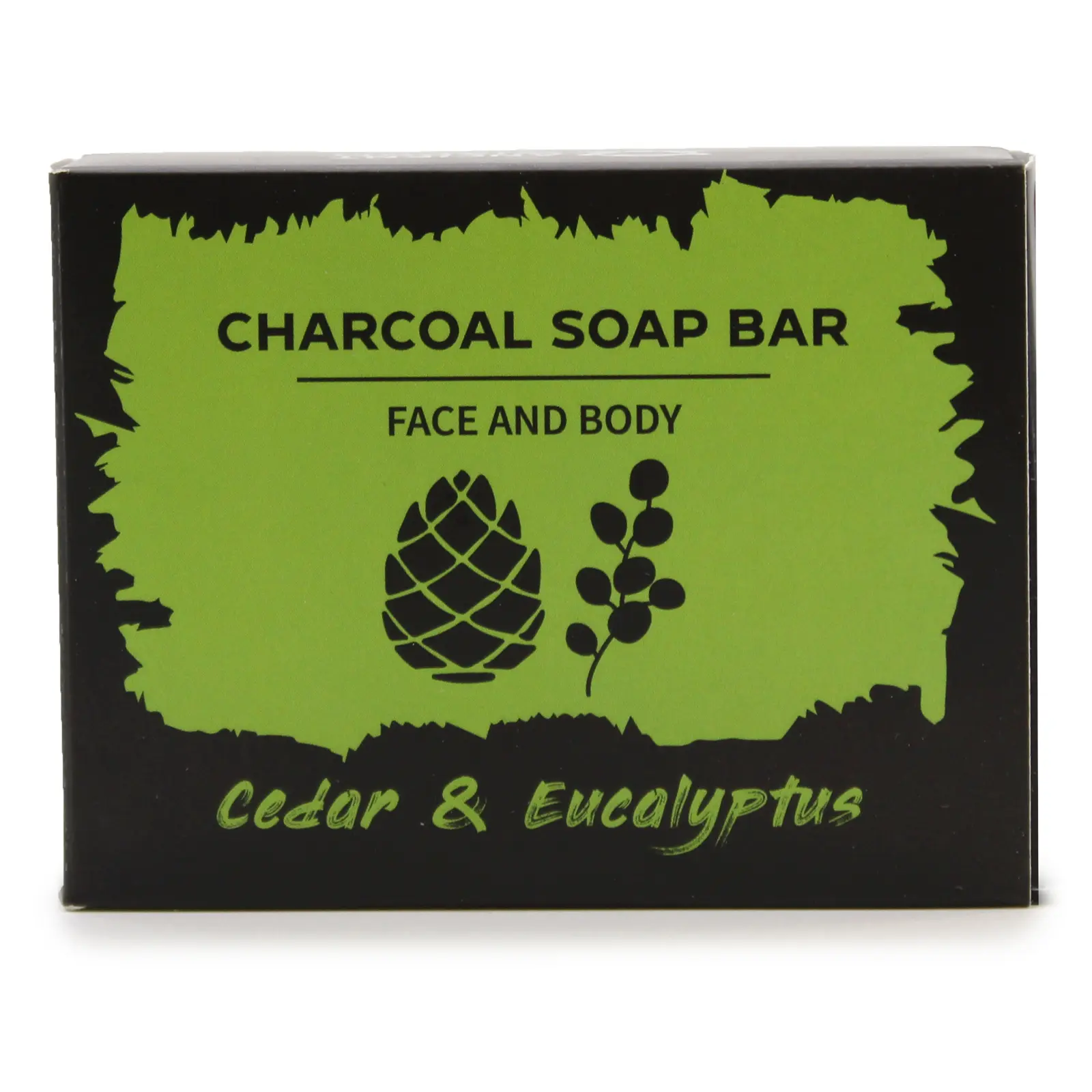 Savon Charbon Végétal - Eucalyptus & Bois de Cèdre (85g) – Image 2