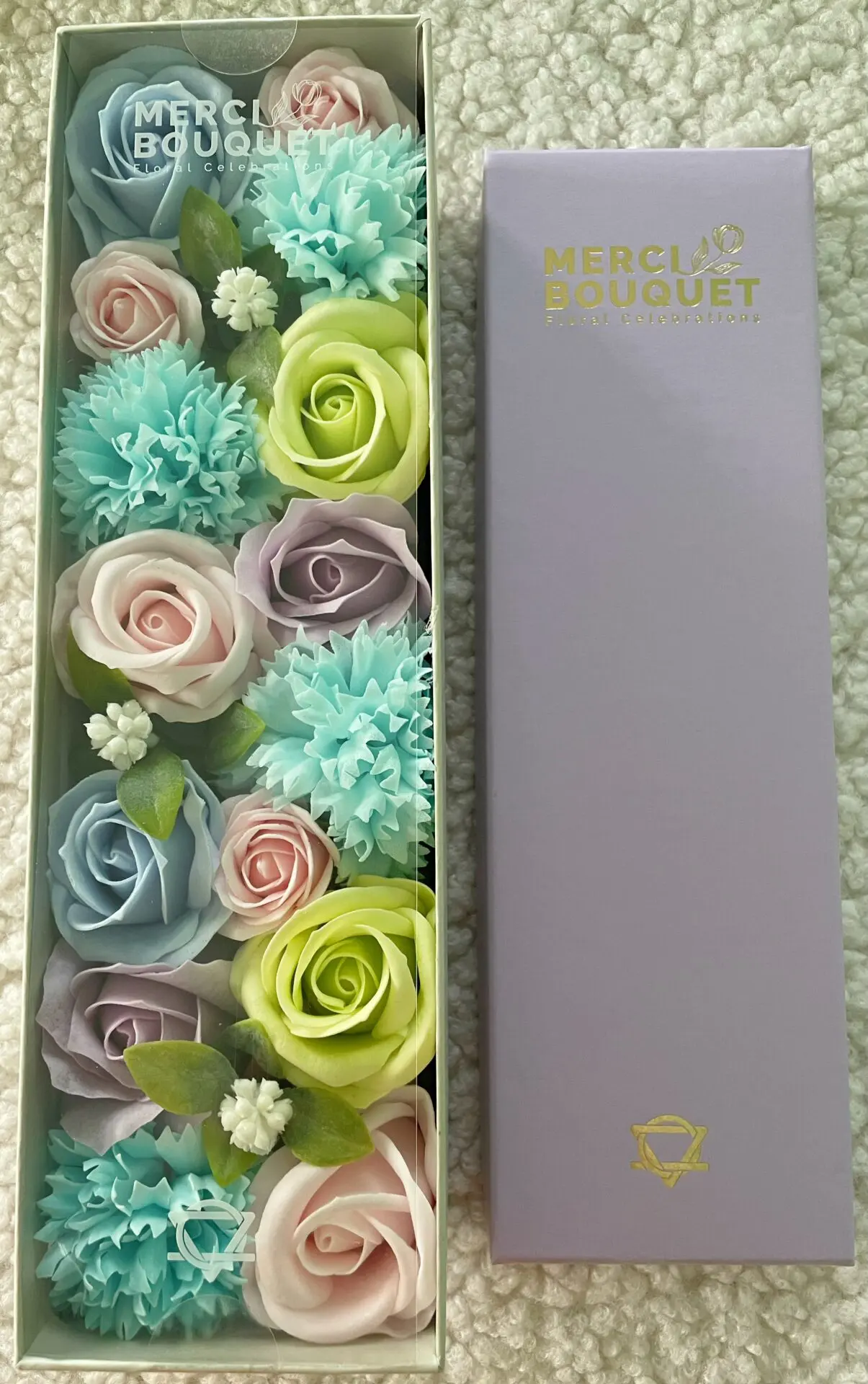 Boite Fleurs de Savon - Fleurs Bleus – Image 2