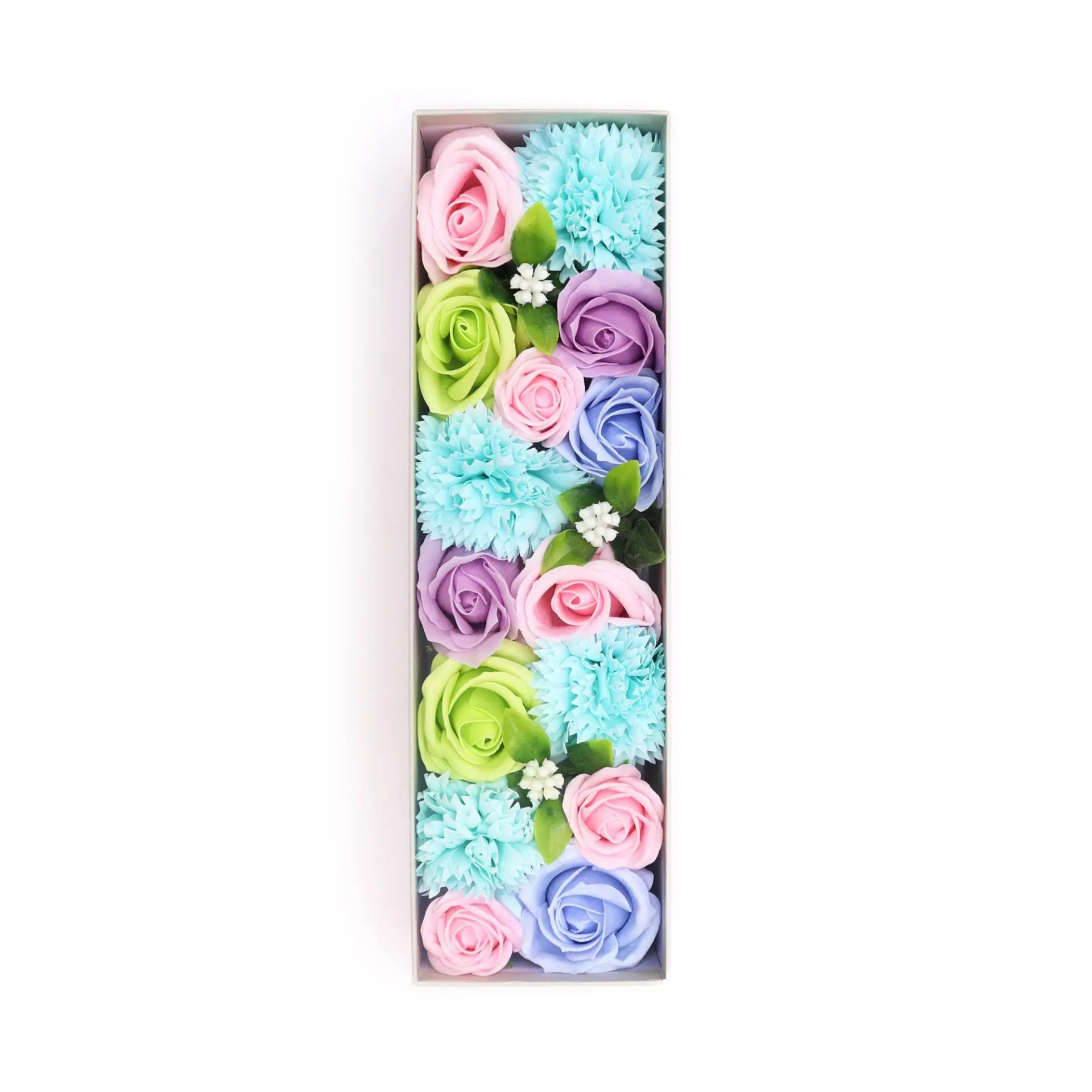 Boite Fleurs de Savon - Fleurs Bleus